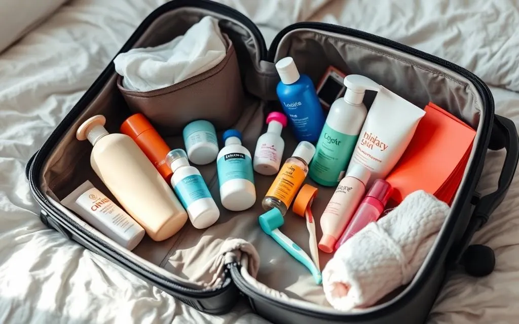 toiletry packing